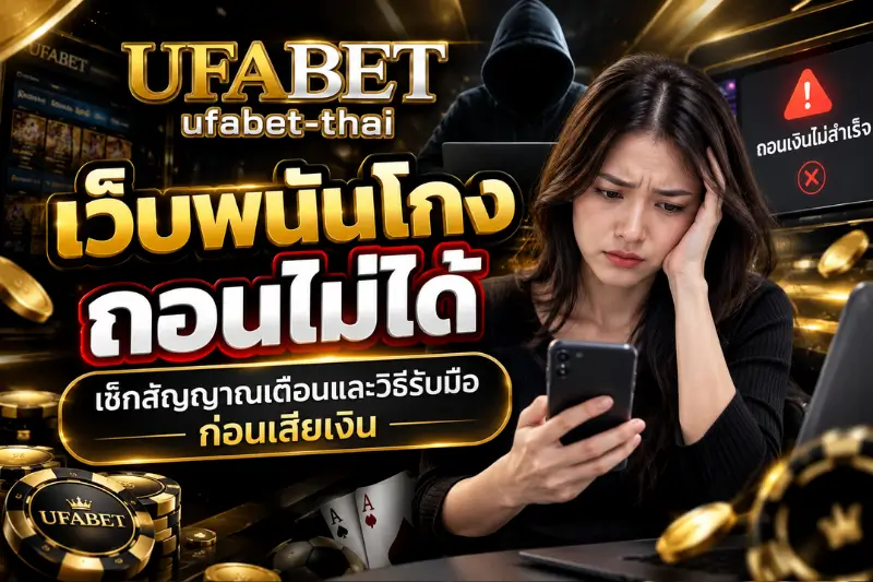 เว็บพนันโกง ถอนไม่ได้